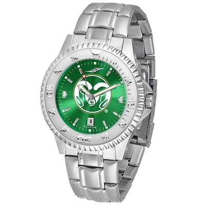 Green Colorado State Rams Competitor Steel AnoChrome Watch