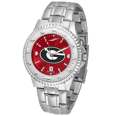 Red Georgia Bulldogs Competitor Steel AnoChrome Watch