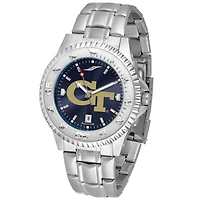 Navy Georgia Tech Yellow Jackets Competitor Steel AnoChrome Watch