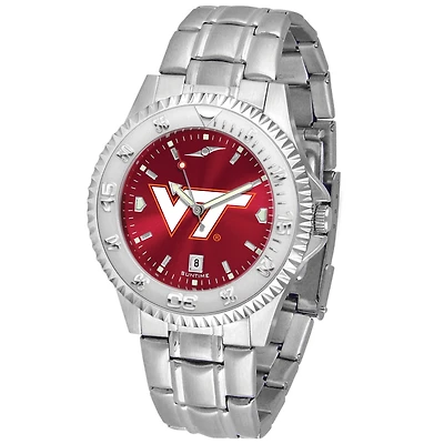 Maroon Virginia Tech Hokies Competitor Steel AnoChrome Watch