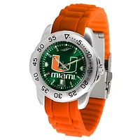 Green Miami Hurricanes Sport AC AnoChrome Watch