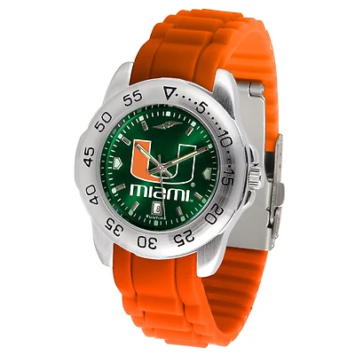 Green Miami Hurricanes Sport AC AnoChrome Watch