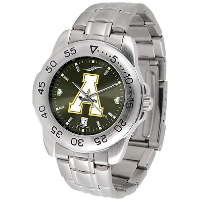 Black Appalachian State Mountaineers Sport Steel AnoChrome Watch
