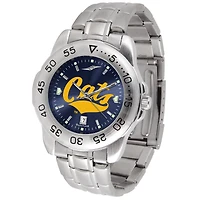 Navy Montana State Bobcats Sport Steel AnoChrome Watch