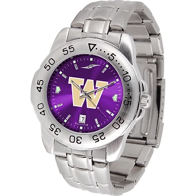 Purple Washington Huskies Sport Steel AnoChrome Watch