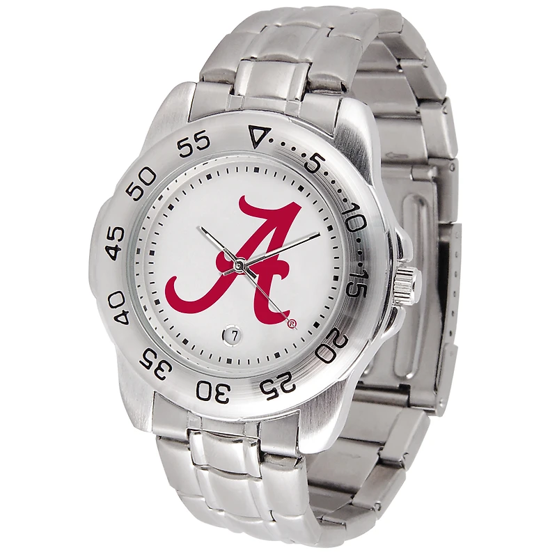 White Alabama Crimson Tide Sport Steel Watch
