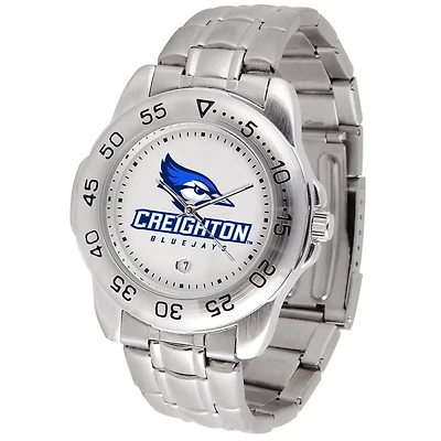White Creighton Bluejays Sport Steel Watch