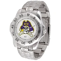 White ECU Pirates Sport Steel Watch