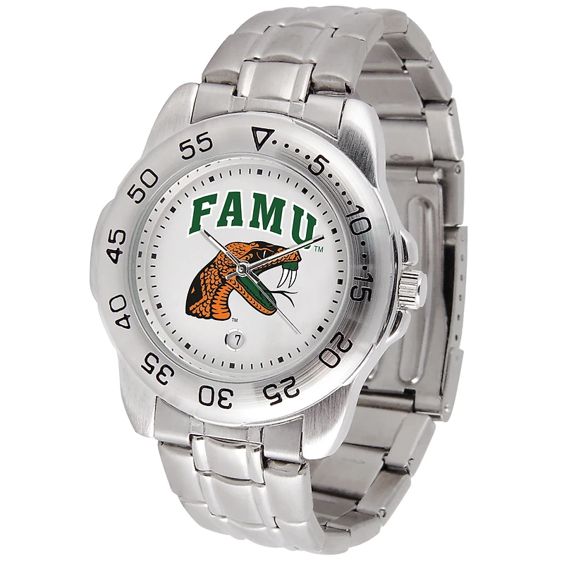 White Florida A&M Rattlers Sport Steel Watch