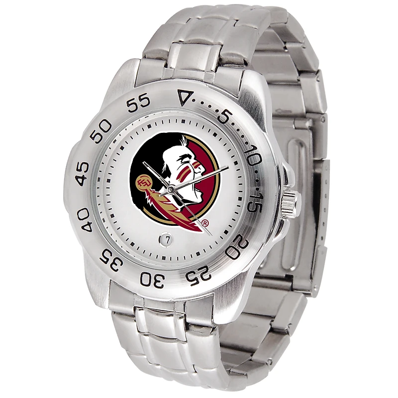 White Florida State Seminoles Sport Steel Watch