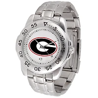 White Georgia Bulldogs Sport Steel Watch