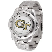 White Georgia Tech Yellow Jackets Sport Steel Watch