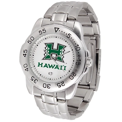 White Hawaii Warriors Sport Steel Watch