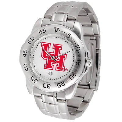 White Houston Cougars Sport Steel Watch