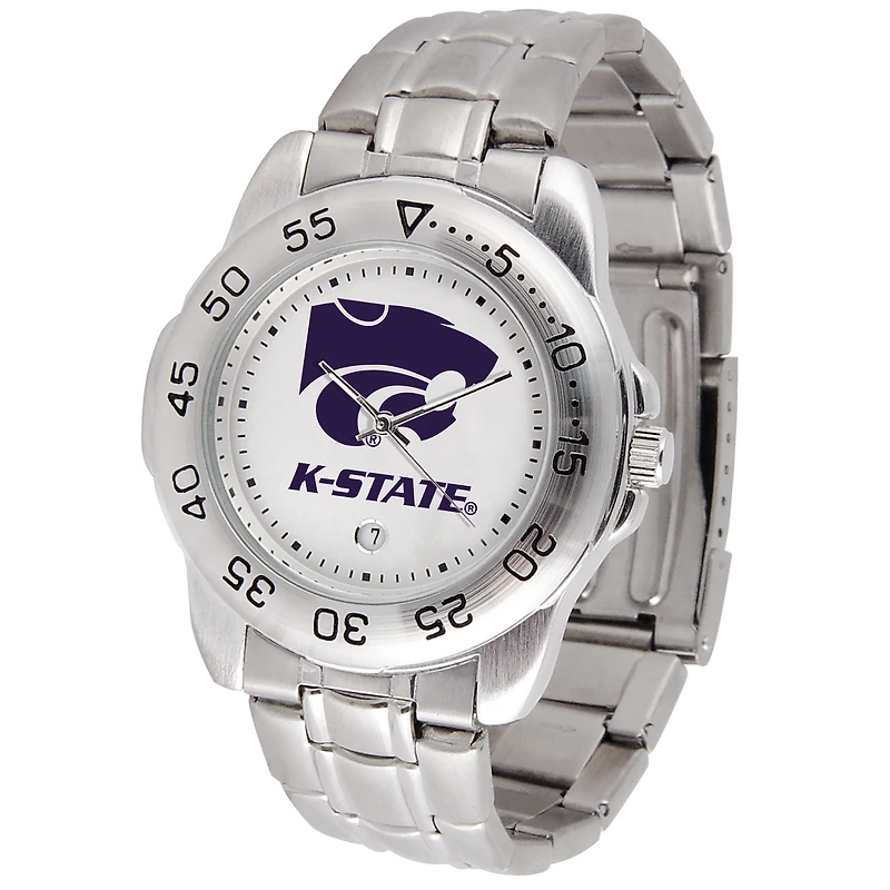 White Kansas State Wildcats Sport Steel Watch