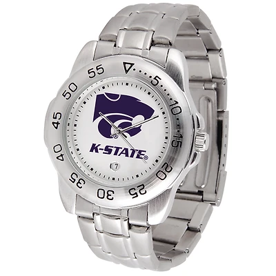 White Kansas State Wildcats Sport Steel Watch