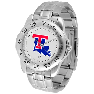 White Louisiana Tech Bulldogs Sport Steel Watch