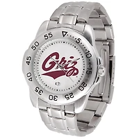 White Montana Grizzlies Sport Steel Watch