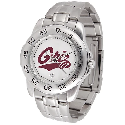 White Montana Grizzlies Sport Steel Watch