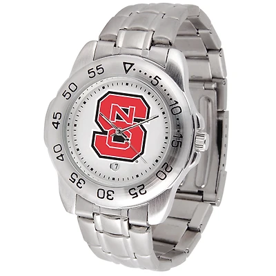 White NC State Wolfpack Sport Steel Watch