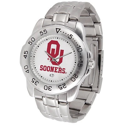 White Oklahoma Sooners Sport Steel Watch