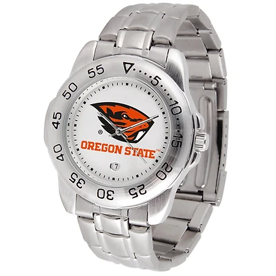 White Oregon State Beavers Sport Steel Watch