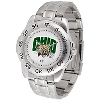 White Ohio Bobcats Sport Steel Watch