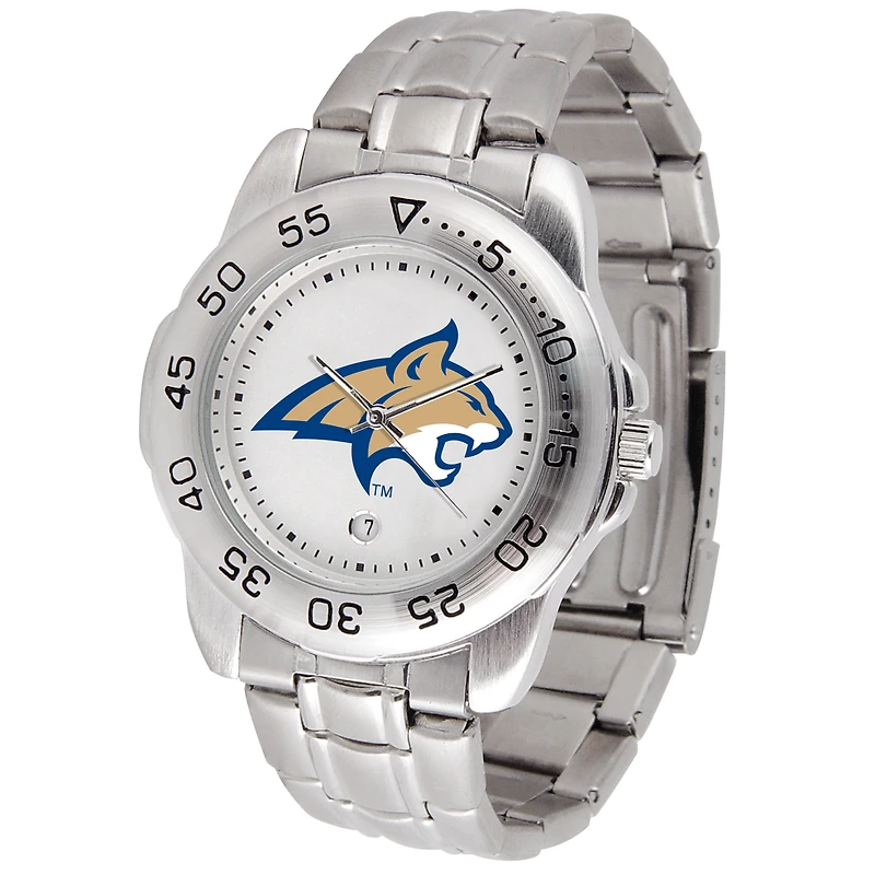 White Montana State Bobcats Sport Steel Watch