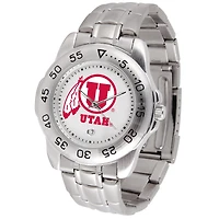 White Utah Utes Sport Steel Watch