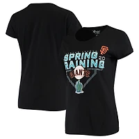 Women's G-III Sports by Carl Banks Black San Francisco Giants 2020 Spring Training Endzone T-Shirt