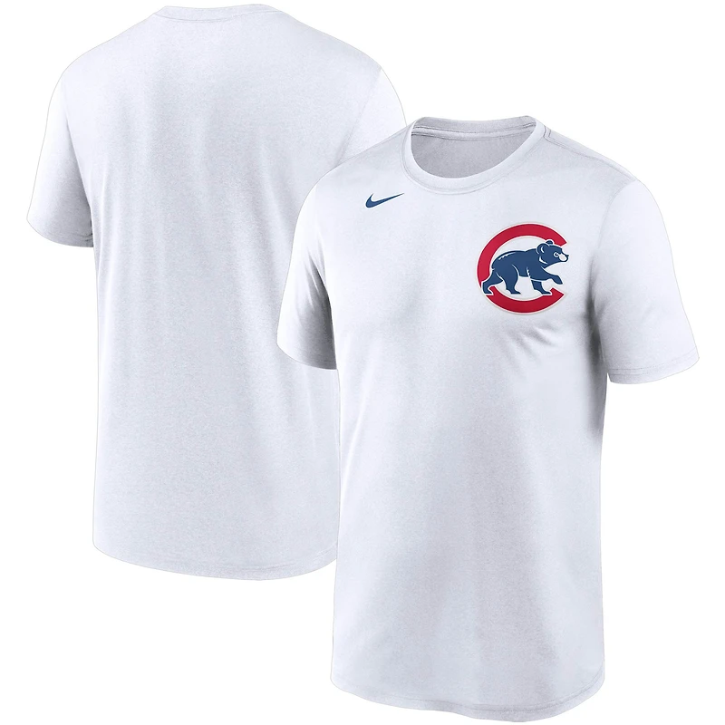 Men's Nike White Chicago Cubs Wordmark Legend Performance T-Shirt