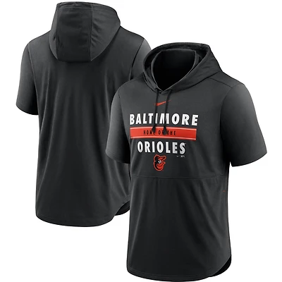 Men's Nike Black Baltimore Orioles Home Team Short Sleeve Performance Hoodie Top