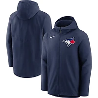 Men's Nike Navy Toronto Blue Jays Authentic Collection Pregame Performance Full-Zip Hoodie