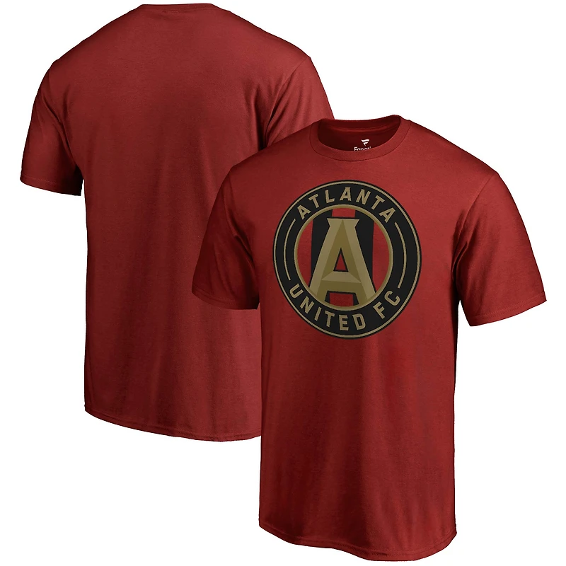 Men's Fanatics Garnet Atlanta United FC Team Primary Logo T-Shirt