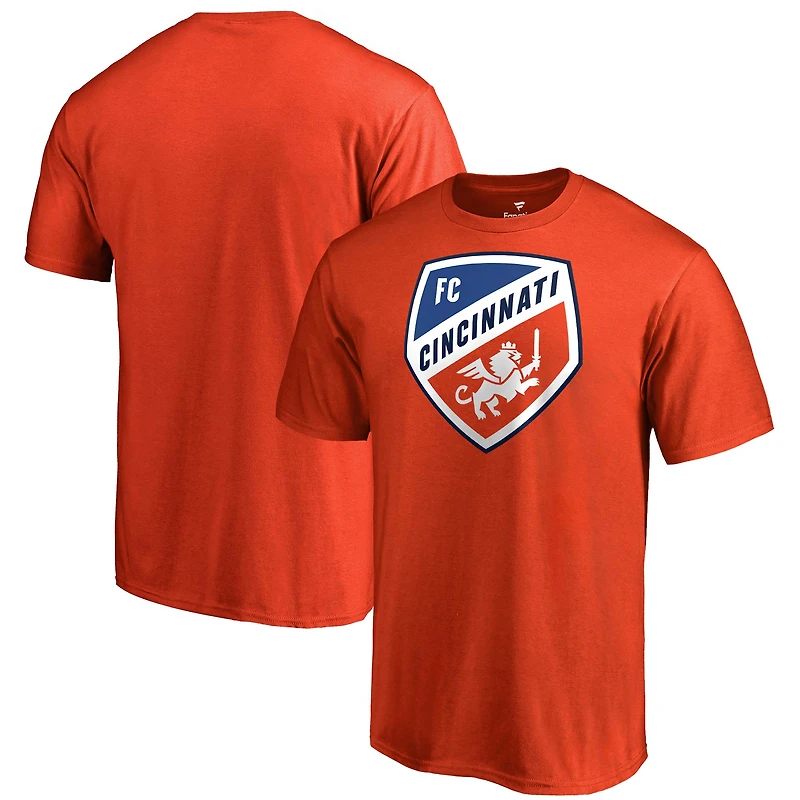 Men's Fanatics Orange FC Cincinnati Team Primary Logo T-Shirt