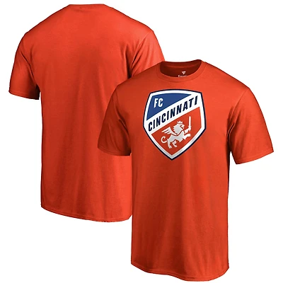 Men's Fanatics Orange FC Cincinnati Team Primary Logo T-Shirt