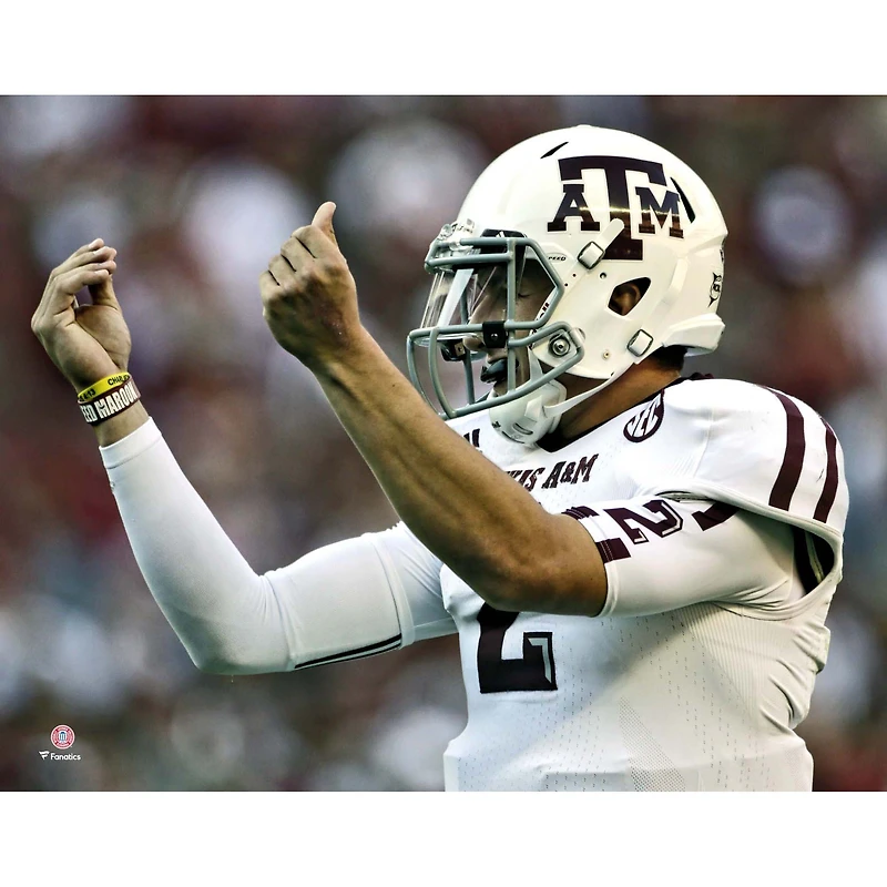 Johnny Manziel Texas A&M Aggies Unsigned Touchdown "Money" Celebration Photograph