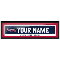 Atlanta Braves 6'' x 22'' Personalized Framed Artwork