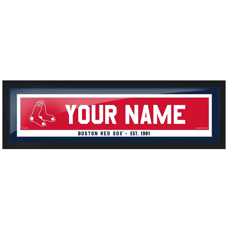 Boston Red Sox 6'' x 22'' Personalized Framed Artwork