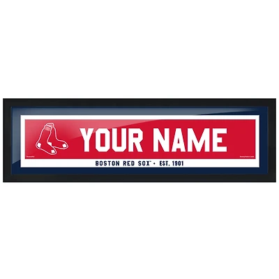 Boston Red Sox 6'' x 22'' Personalized Framed Artwork