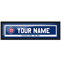 Chicago Cubs 6'' x 22'' Personalized Framed Artwork