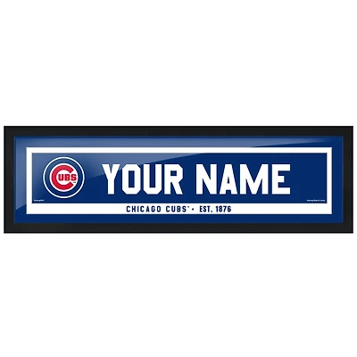 Chicago Cubs 6'' x 22'' Personalized Framed Artwork