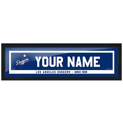 Los Angeles Dodgers 6'' x 22'' Personalized Framed Artwork