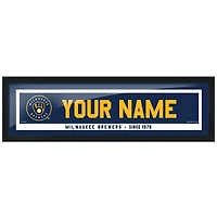 Milwaukee Brewers 6'' x 22'' Personalized Framed Artwork