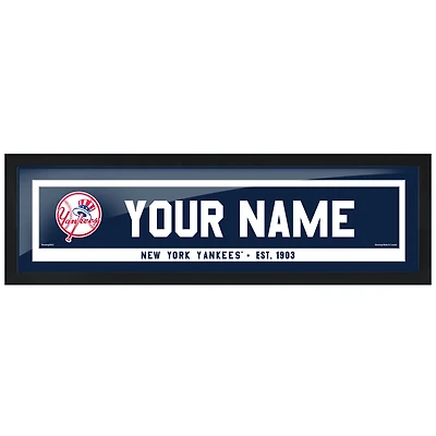 New York Yankees 6'' x 22'' Personalized Framed Artwork