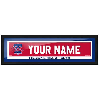 Philadelphia Phillies 6'' x 22'' Personalized Framed Artwork