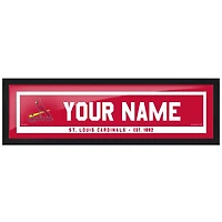 St. Louis Cardinals 6'' x 22'' Personalized Framed Artwork