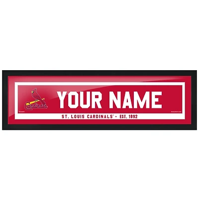 St. Louis Cardinals 6'' x 22'' Personalized Framed Artwork