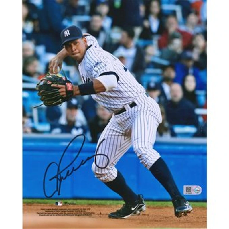 Alex Rodriguez New York Yankees Autographed 8" x 10" Throwing Photograph