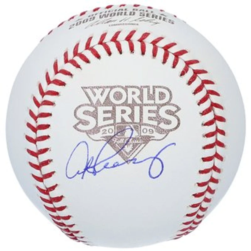 Alex Rodriguez New York Yankees Autographed 2009 World Series Logo Baseball